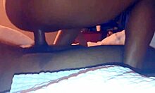 Big Ass Ebony Teen Bounces Hard on Monster Black Cock in Lingerie