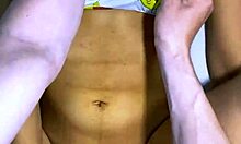 stepdad shares naughty kitchen laugh ends kissing best friend