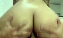 Hubby films wife taking stranger's cock deep in her tight asshole