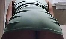 wanna see this pregnant black girl flashing her natural tits in the shop bathroom?