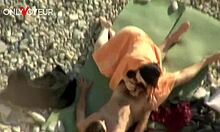 hey beach voyeur, fresh cum beats sunblock on her perfect ass right??