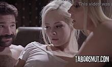 Step-parents pull stepdaughter into their wild threesome