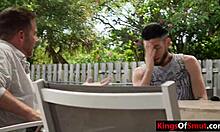 Stepdaughter roughly pounded by stepdad's best friend during taboo encounter