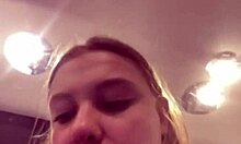 bbw fat slut masturbates shaved pussy orgasms during public close-up fuck