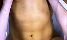 stepdad shares naughty kitchen laugh ends kissing best friend