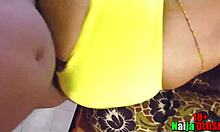 horny ebony girlfriend bends over for friend's big cock pov doggystyle group banging