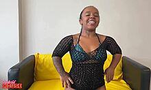 pauzudo rams deep into petite woman's fiery wet pussy doggystyle with huge cock closeup