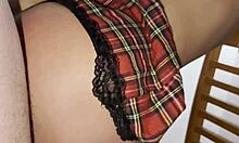 School Teen 18+ Bends Over Teacher's Chair For Creampie Grades