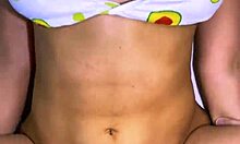 stepdad shares naughty kitchen laugh ends kissing best friend