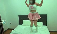 naughty daughter's friend wakes me for doggystyle creampie in her tight wet shaved pussy