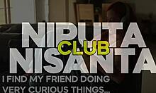 beautiful ebony britanny taylor catches best friend jerking off leading to hot interracial pussy licking scissoring