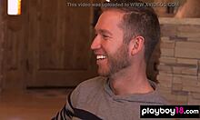 bbq party turns into threesome with busty milf samantha bent over doggystyle