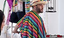 I Get So Horny Watching Stepdaughter Ride My Cock While Milf Stepmom Sucks It Deep