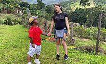 took my pregnant latina girlfriend honeymoon camping then fucked her tight pussy deep till creampie