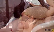 kristy black takes ebony monster cock for raw office interracial pounding