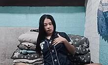 my asian roommate's getting so horny wanna peek at her?