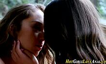 Teen Lesbos in Heels Stockings Toy Ass Holes with Anal Beads First Time