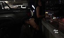 what if stranger licks miroslava's pussy in public parking lot nylons?