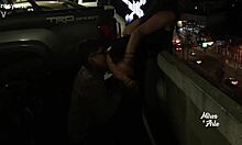 what if stranger licks miroslava's pussy in public parking lot nylons?