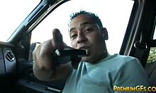 Teen bukkake blowbang explodes on aleska diamond!