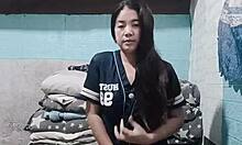 my asian roommate's getting so horny wanna peek at her?