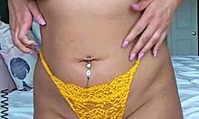 superhot teacher scarlet teases in lingerie ripping clothes for horny striptease orgasm