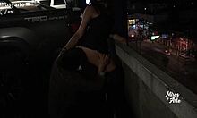 what if stranger licks miroslava's pussy in public parking lot nylons?