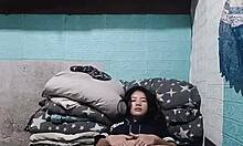 my asian roommate's getting so horny wanna peek at her?