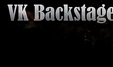 Lissa Bon takes hard DP ass fuck uncensored backstage