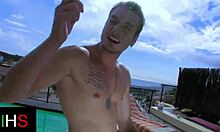 Beautiful Poolside Fuck Features Anal Rimjob Squirting and Final Cumshot