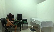 Blind patient overhears horny ebony nurse dildo moans in hospital