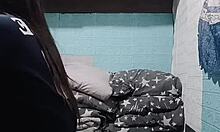 my asian roommate's getting so horny wanna peek at her?