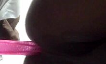 Suggestive Ebony Shemale Anal Play with Big Cock and Tits