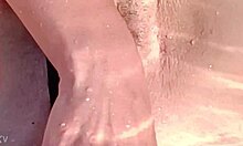 lilyanaly stuffs FRUITS deep in her PUSSY on the beach, what a wild outdoor show