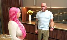 Stepdaughter Skylar Vox's Curvy Ass Bent for Daddy's Big Cock in Quality Time
