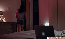 Curious Teen Explores Twin Girlfriend's Secrets