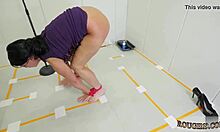 Tight teen ass pounded rough in extreme bondage