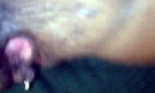 Watch mixed redbone bend over doggystyle till gaping with orgasm cum