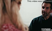 Tiny Blonde Student Begs Janitor to Pound Her Hairy Cunt in Classroom!