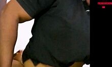 big ebony ass chubby wife rides monster black cock doggystyle rough in kitchen squirting