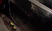 katty's sucking cock then taking it up the ass right in that public parking lot - sara's filming in bucaramanga!