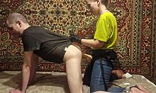 mistress anastasia pounds sasha earth's ass with huge strapon!!