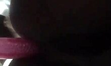 Suggestive Ebony Shemale Anal Play with Big Cock and Tits