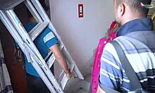 desi mallu bhabhi, you ready for hardcore threesome with two electricians at the stairwell??