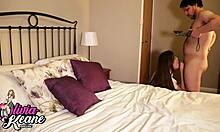 i can't resist this british teen's first time sucking and fucking in lingerie