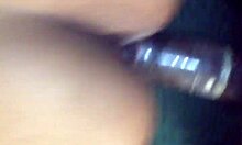 Watch mixed redbone bend over doggystyle till gaping with orgasm cum