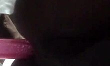 Suggestive Ebony Shemale Anal Play with Big Cock and Tits