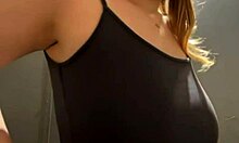 Teen Blonde Fingers Big Ass in Public Park