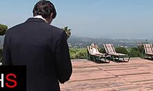 Slutty blonde teen fucked doggy cowgirl shaved pussy big cock