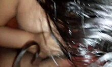 My huge tits stroke him dry mouth swallows every drop of hot semen!!